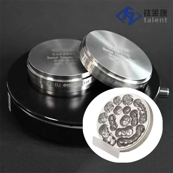 Stomatologiya uchun tibbiy titan disk